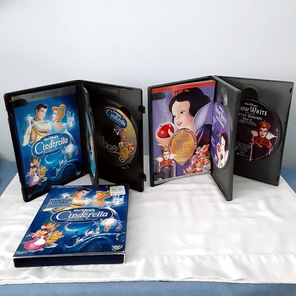 Disney's Cinderella & Snow White Platinum Edition DVD's - Picture 4 of 8